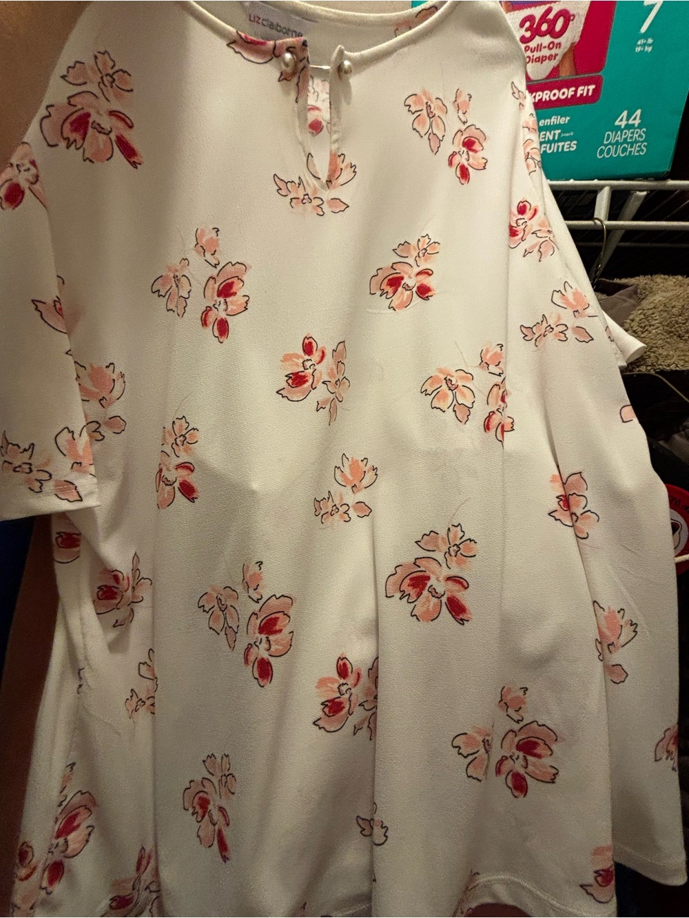Liz Claiborne White Floral